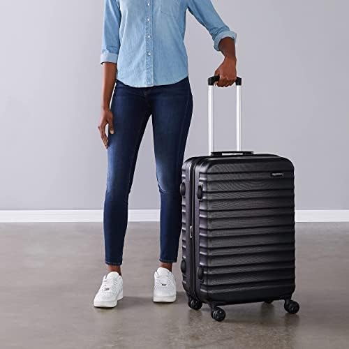 Expandable Hardside Travel Luggage, Suitcase with Wheels, 26-Inch Suitcase with Four Spinner Wheels and Scratch-Resistant Surface, Black - Image 6