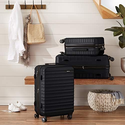 Expandable Hardside Travel Luggage, Suitcase with Wheels, 26-Inch Suitcase with Four Spinner Wheels and Scratch-Resistant Surface, Black - Image 7