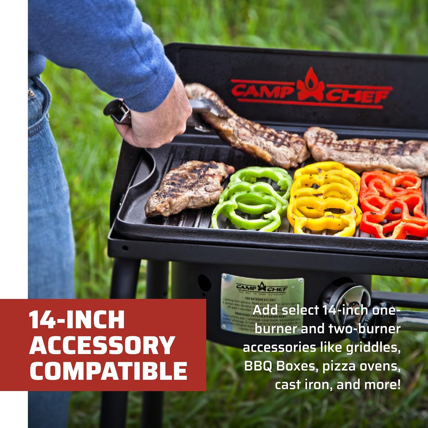 EX60LW Explorer 2 Burner Outdoor Camping Modular Cooking Stove - Image 3