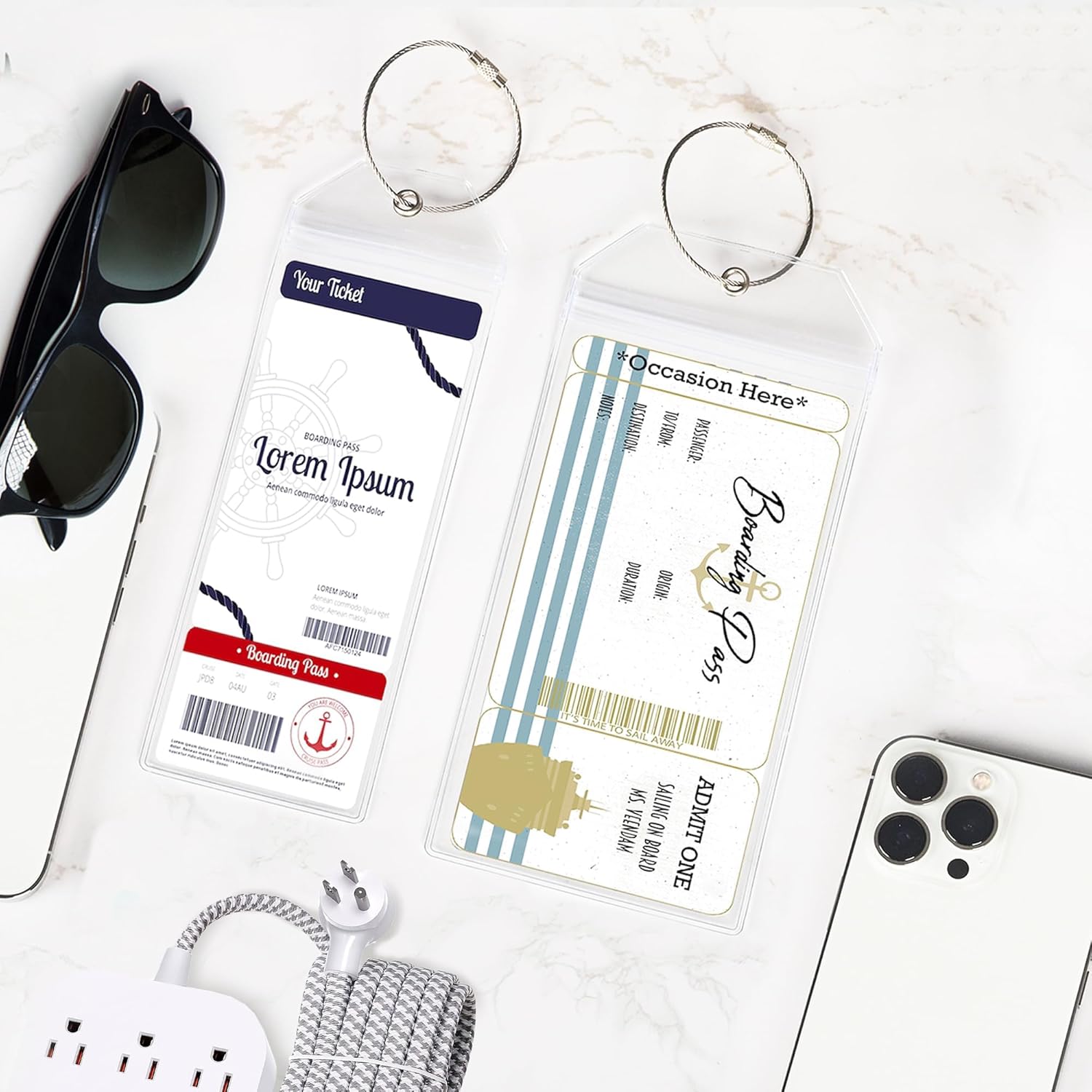Luggage Tags for Cruise Ship Essentials for NCL, Princess, Carnival, Royal Caribbean and Celebrity Cruise Necessities by SEAVILIA - Image 7